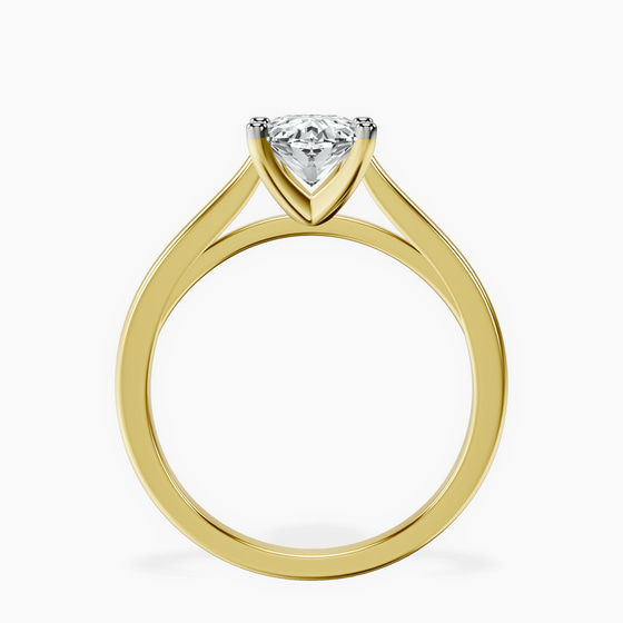 Teagan Solitaire 1.5mm Lab Diamond Ring top view
