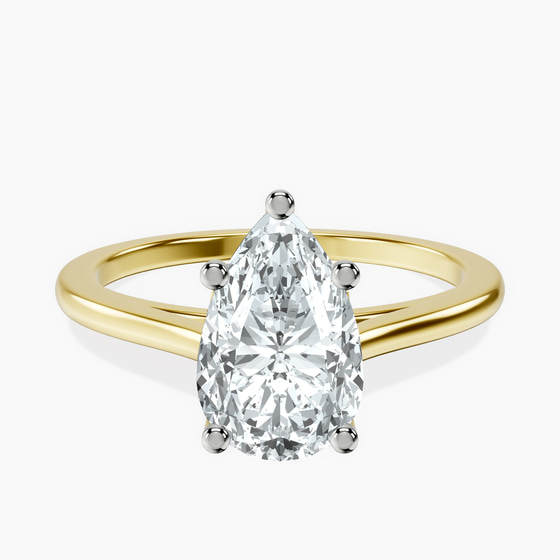 Teagan Solitaire 1.5mm Lab Diamond Ring front view