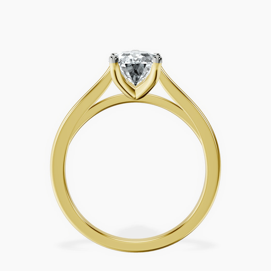 Teagan Solitaire 1.5mm Lab Diamond Ring left view