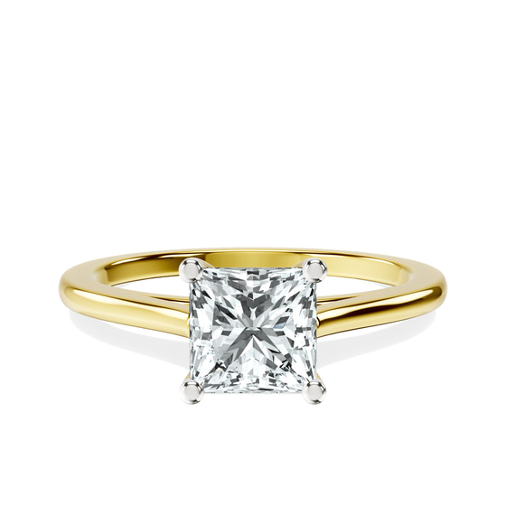 Teagan Solitaire 1.5mm Lab Diamond Ring front view