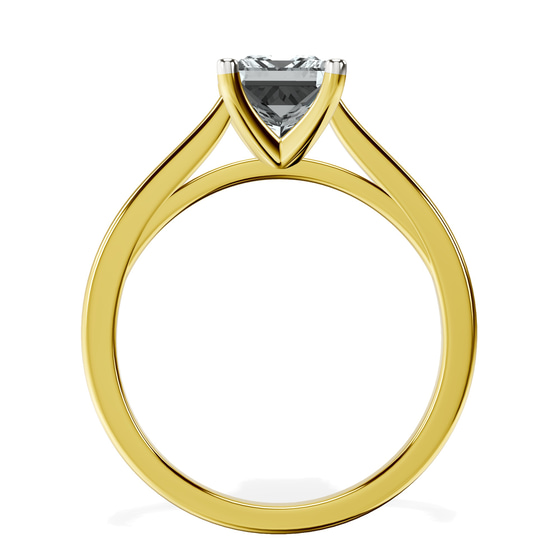 Teagan Solitaire 1.5mm Lab Diamond Ring top view