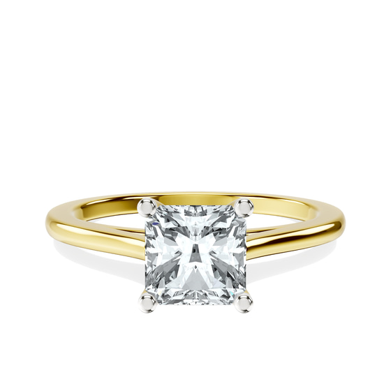 Teagan Solitaire 1.5mm Lab Diamond Ring front view