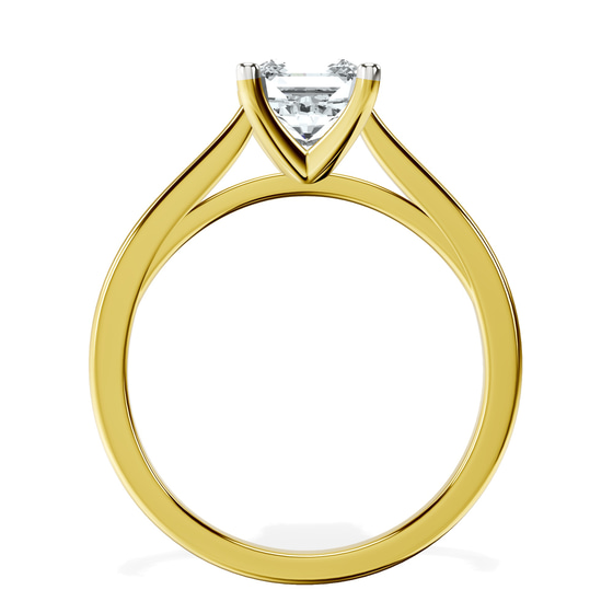 Teagan Solitaire 1.5mm Lab Diamond Ring top view