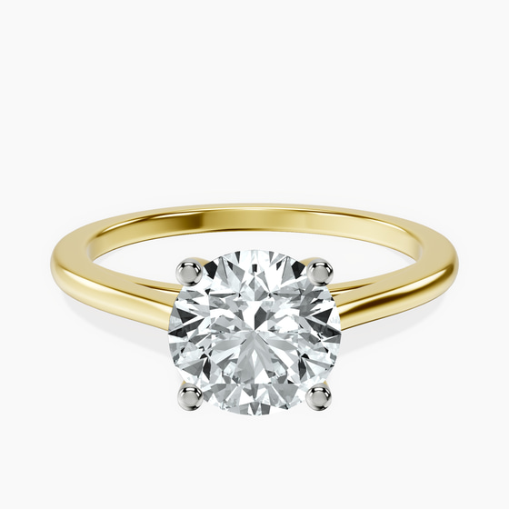 Teagan Solitaire 1.5mm Lab Diamond Ring front view