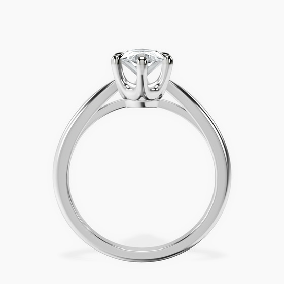 Azalea Classic Solitaire 1.5mm Lab Diamond Ring left view