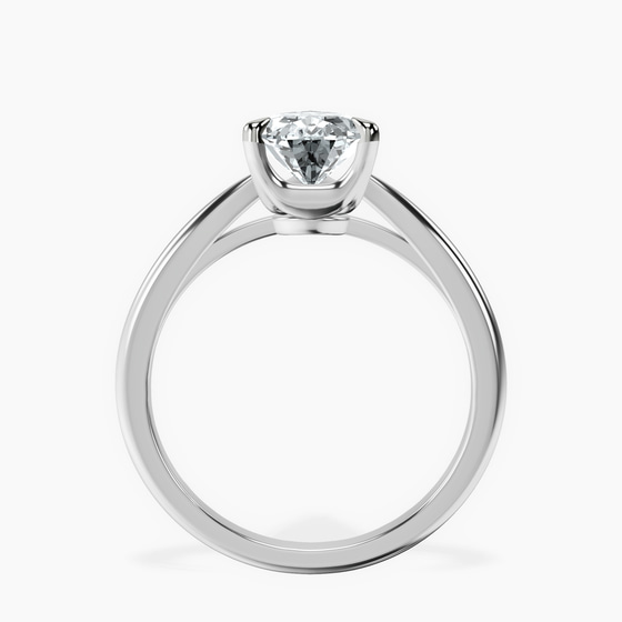 Azalea Classic Solitaire 1.5mm Lab Diamond Ring left view