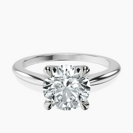 Azalea Classic Solitaire 1.5mm Lab Diamond Ring front view