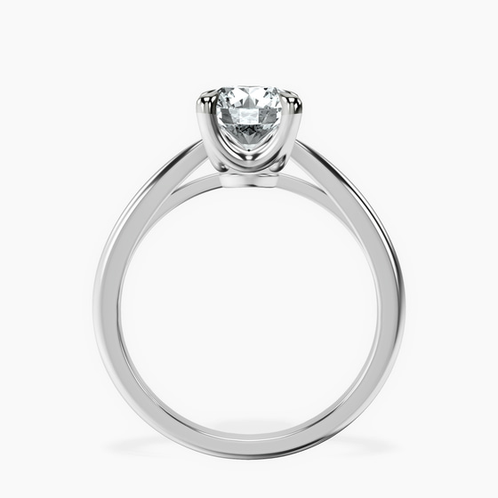 Azalea Classic Solitaire 1.5mm Lab Diamond Ring top view