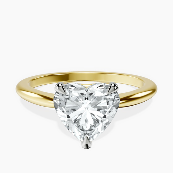 Azalea Classic Solitaire 1.5mm Lab Diamond Ring front view