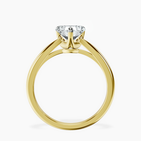 Azalea Classic Solitaire 1.5mm Lab Diamond Ring left view