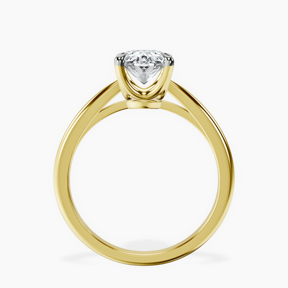 Azalea Classic Solitaire 1.5mm Lab Diamond Ring left view