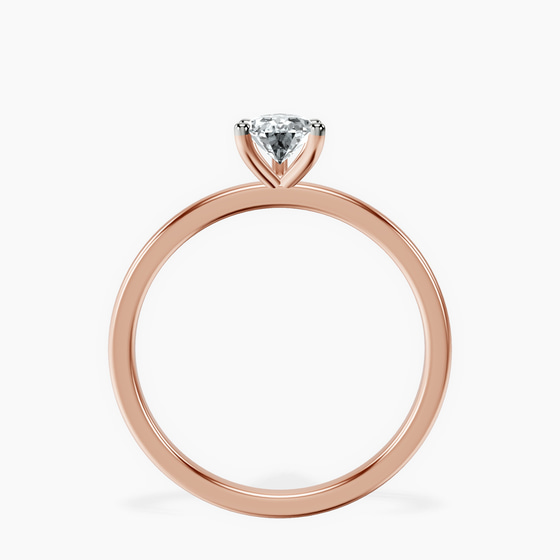 Four Prong Solitaire 1.5mm Lab Diamond Ring left view