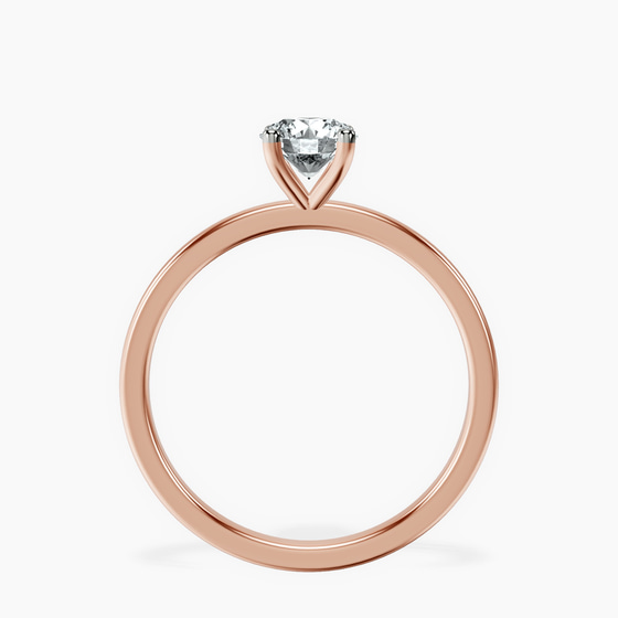 Four Prong Solitaire 1.5mm Lab Diamond Ring left view