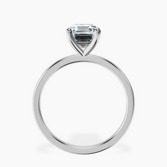 Four Prong Solitaire 1.5mm Lab Diamond Ring top view