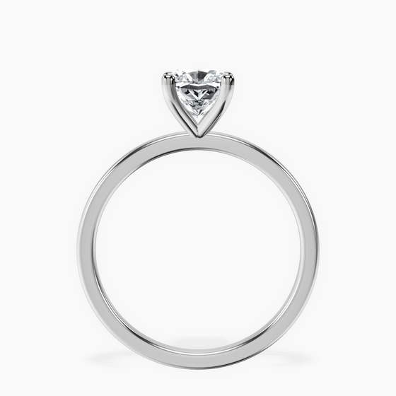 Four Prong Solitaire 1.5mm Lab Diamond Ring left view