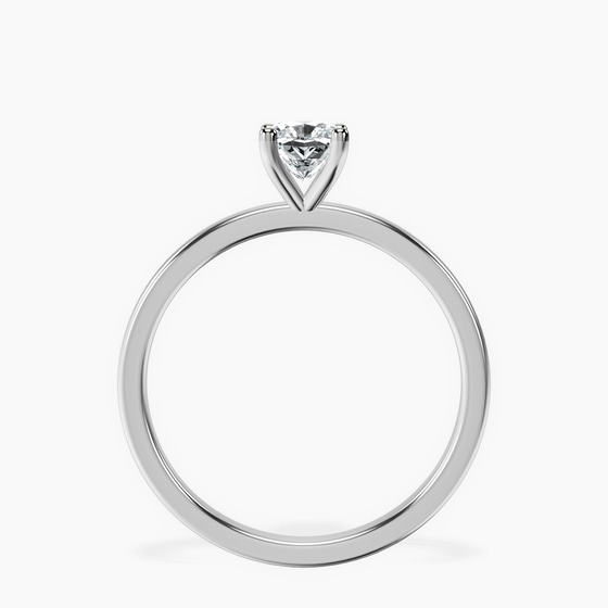 Four Prong Solitaire 1.5mm Lab Diamond Ring left view