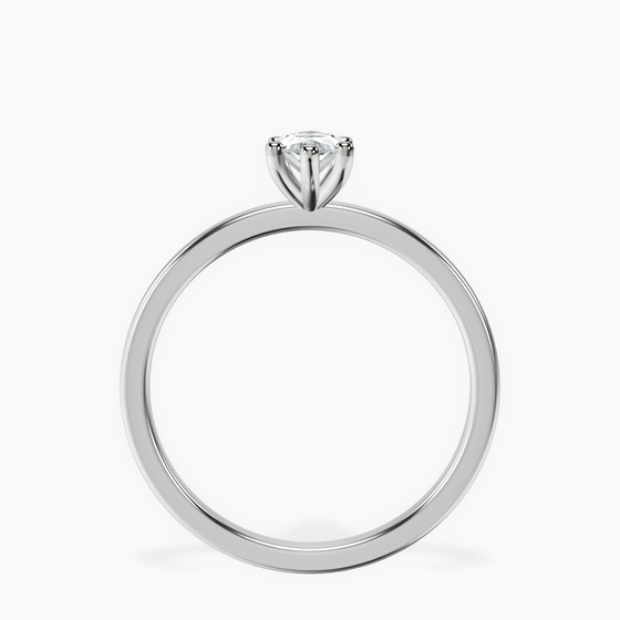 Four Prong Solitaire 1.5mm Lab Diamond Ring left view