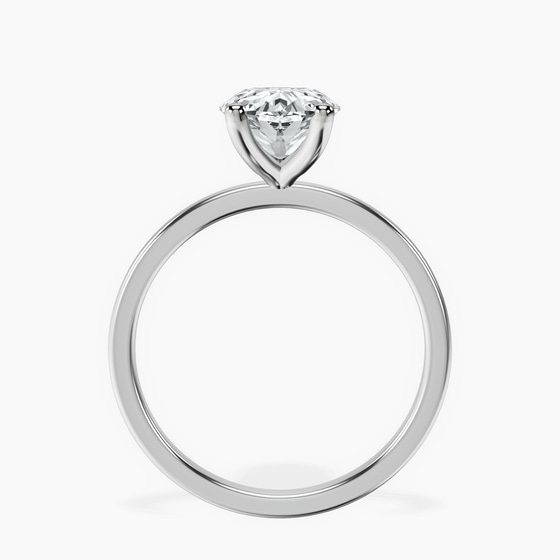 Four Prong Solitaire 1.5mm Lab Diamond Ring left view