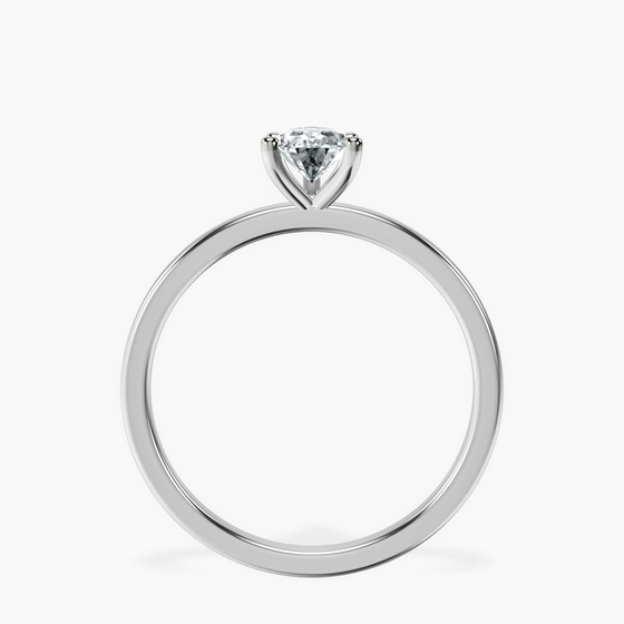 Four Prong Solitaire 1.5mm Lab Diamond Ring left view