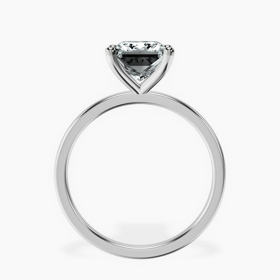 Four Prong Solitaire 1.5mm Lab Diamond Ring top view