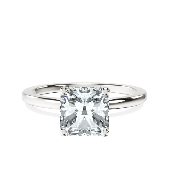 Four Prong Solitaire 1.5mm Lab Diamond Ring front view