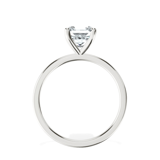 Four Prong Solitaire 1.5mm Lab Diamond Ring top view