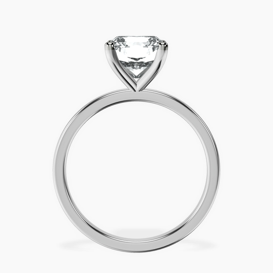 Four Prong Solitaire 1.5mm Lab Diamond Ring left view