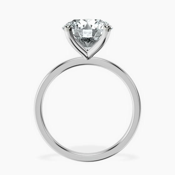 Four Prong Solitaire 1.5mm Lab Diamond Ring left view