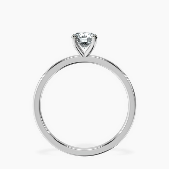 Four Prong Solitaire 1.5mm Lab Diamond Ring left view