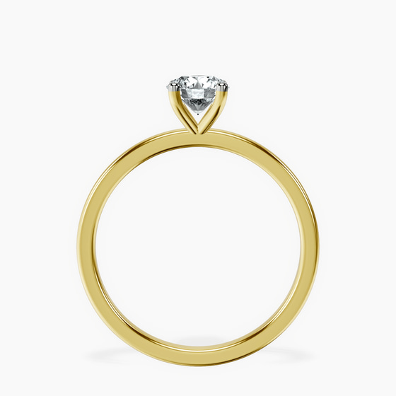 Four Prong Solitaire 1.5mm Lab Diamond Ring left view