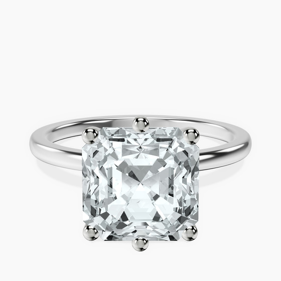 Six Prong Solitaire 1.5mm Lab Diamond Ring front view