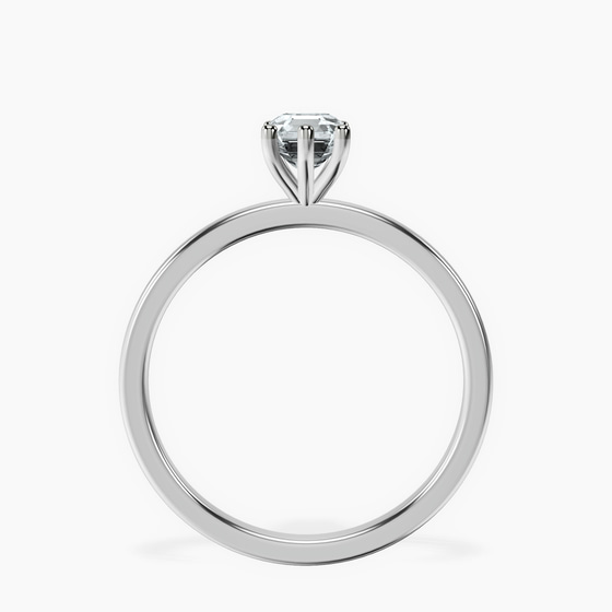 Six Prong Solitaire 1.5mm Lab Diamond Ring left view