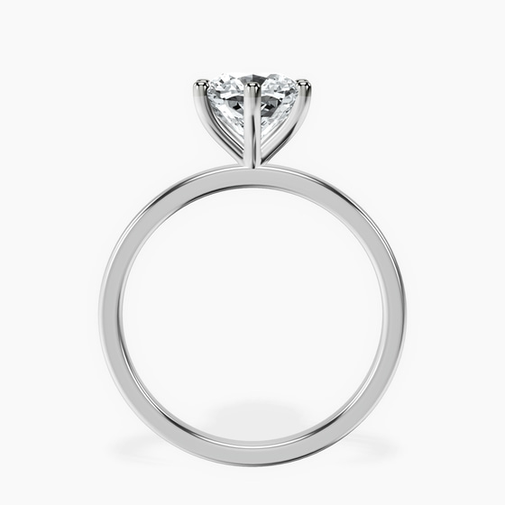 Six Prong Solitaire 1.5mm Lab Diamond Ring top view