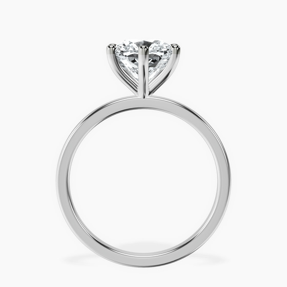 Six Prong Solitaire 1.5mm Lab Diamond Ring left view