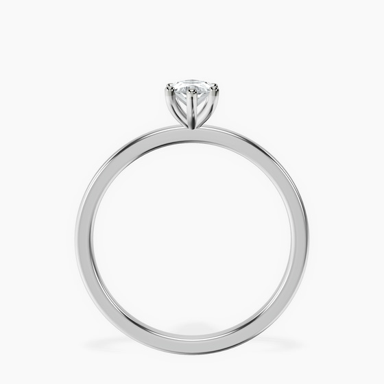 Six Prong Solitaire 1.5mm Lab Diamond Ring left view
