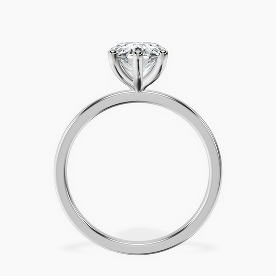 Six Prong Solitaire 1.5mm Lab Diamond Ring left view