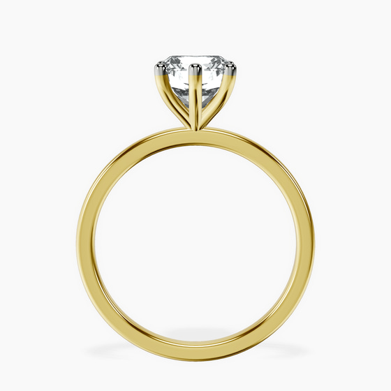 Six Prong Solitaire 1.5mm Lab Diamond Ring left view
