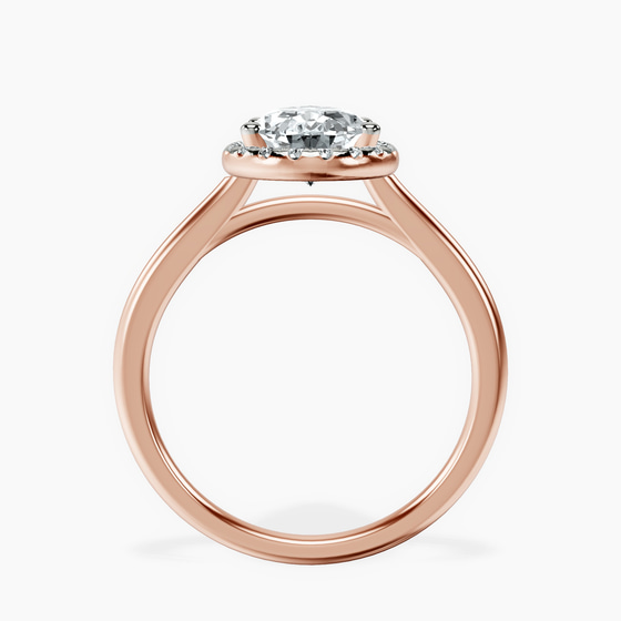 Harriet Halo 1.5mm Lab Diamond Ring left view
