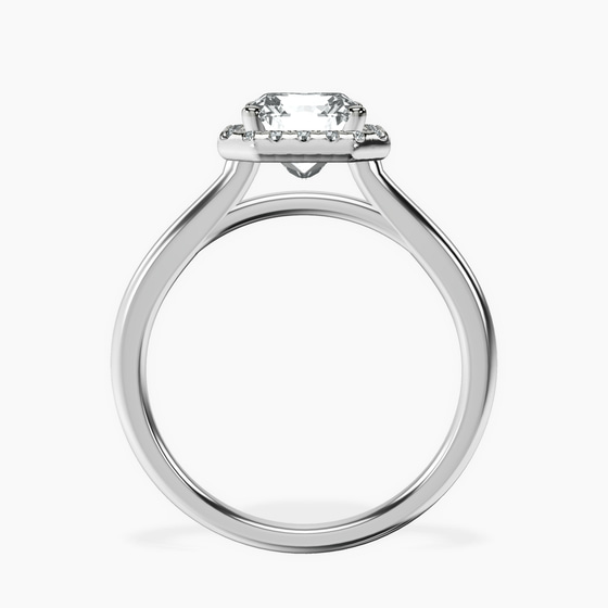 Harriet Halo 1.5mm Lab Diamond Ring left view