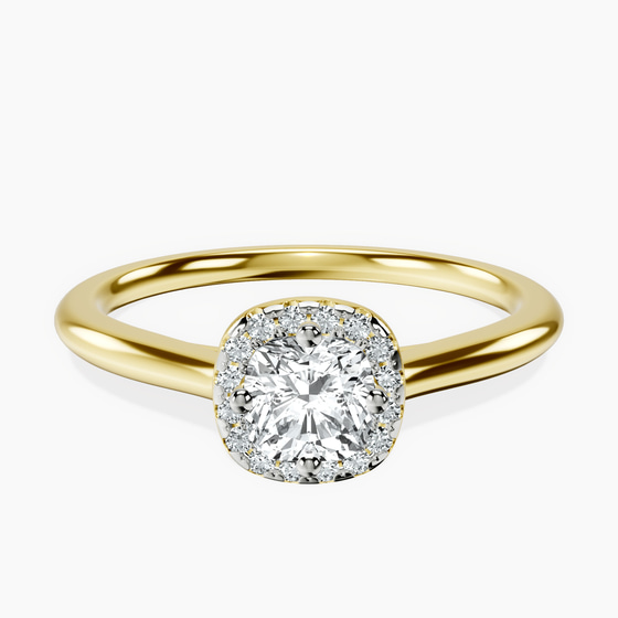Harriet Halo 1.5mm Lab Diamond Ring front view