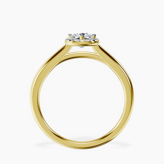 Harriet Halo 1.5mm Lab Diamond Ring left view