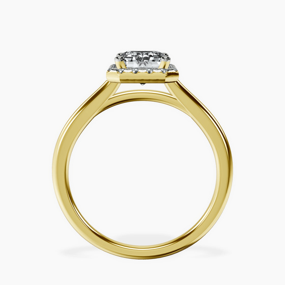 Harriet Halo 1.5mm Lab Diamond Ring left view