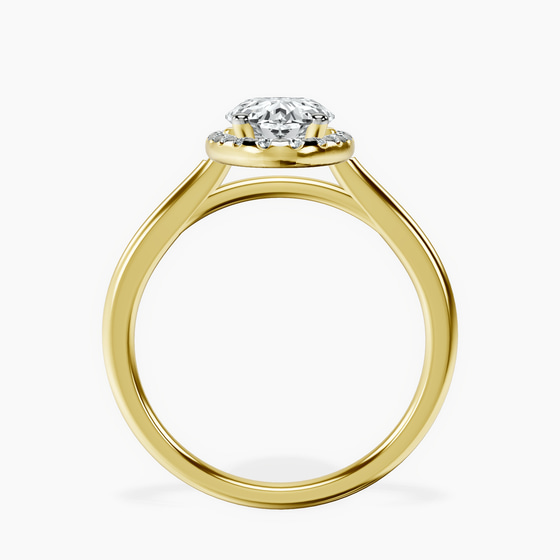 Harriet Halo 1.5mm Lab Diamond Ring left view