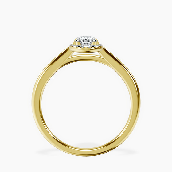 Harriet Halo 1.5mm Lab Diamond Ring left view