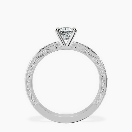 Antique Allure Vintage Lab Diamond Ring left view