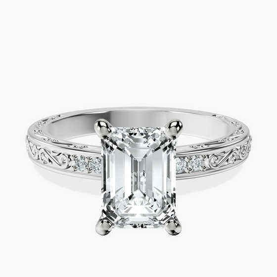 Antique Allure Vintage Lab Diamond Ring front view