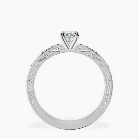 Antique Allure Vintage Lab Diamond Ring left view