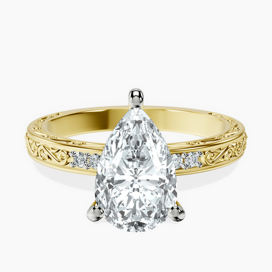 Antique Allure Vintage Lab Diamond Ring front view