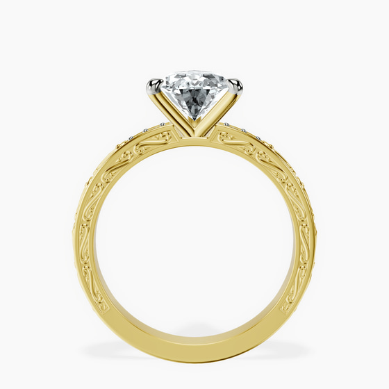 Antique Allure Vintage Lab Diamond Ring left view