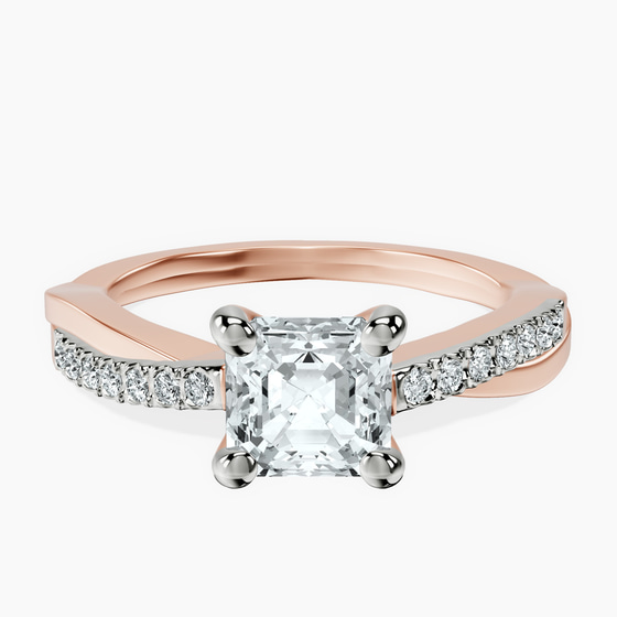 Twisted Vine Lab Diamond Ring front view